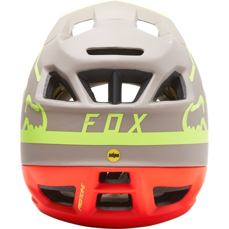 Casco FOX PROFRAME HELMET TUK stone Opaco con MIPS Enduro Downhill Mtb