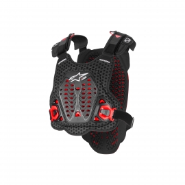 Pettorina ALPINESTARS A-5 PLASMA nero rossa motocross enduro