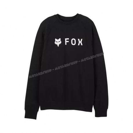 FOX Felpa girocollo Absolute Crew nero casual motocross