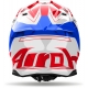 CASCO AIROH TWIST 3 DIZZY bianco blu rosso motocross, enduro quad