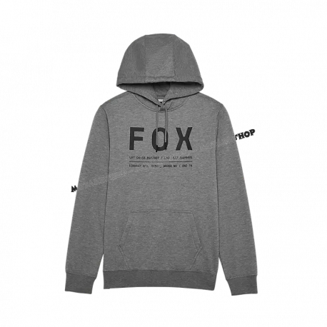 FOX Felpa con Cappuccio Non Stop grigia casual motocross