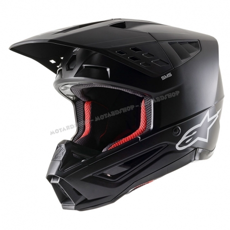 Casco ALPINESTARS SM-5 SOLID nero motocross quad enduro