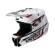 Casco motocross LEATT 3.5 V25 bianco nero enduro quad 