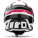 CASCO AIROH AVIATOR ACE 2 ENGINE bianco rosso lucido motocross, enduro 