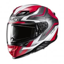 Casco integrale HJC F71 FES rosso bianco moto da strada 