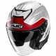 Casco JET HJC i31 TEVIS bianco rosso moto da strada scooter