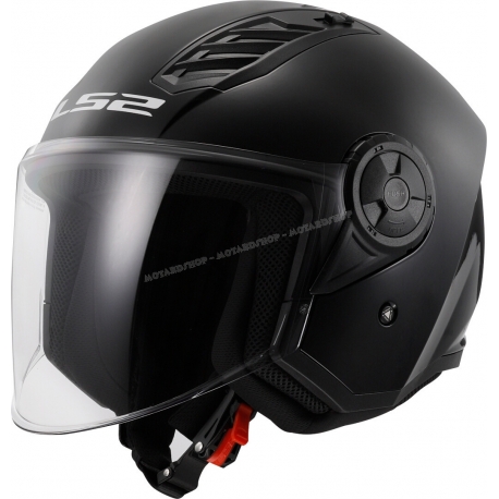 CASCO JET LS2 OF616 AIRFLOW 2 nero moto strada scooter