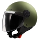 Casco jet LS2 OF558 Sphere LUX 2 verde militare Moto Scooter