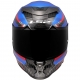 Casco Integrale LS2 FF807 DRAGON TRAX CARBON blu rosso moto da strada 