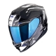 Casco SCORPION EXO-520 EVO AIR RANKA nero bianco blu moto strada 