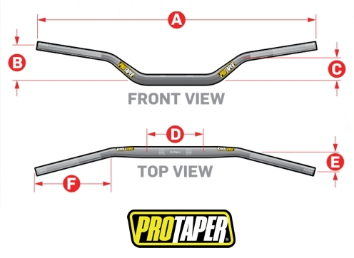 New Protaper Evo HandleBars Enduro Motocross Bars Fat Bars CARMICHAEL ...